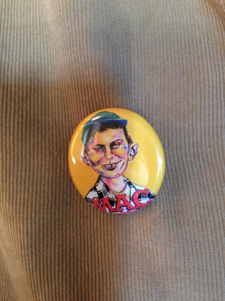Sportin my Mac Demarco pin today! Happy Birthday Mac!    