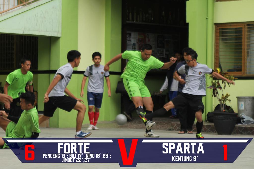 IKAM15A's tweet photo. Dipertandingan Grup A kemarin kemenangan pertama diraih oleh @FORTE_MISA atas @Spartasix http://t.co/3DQtcyCSv6