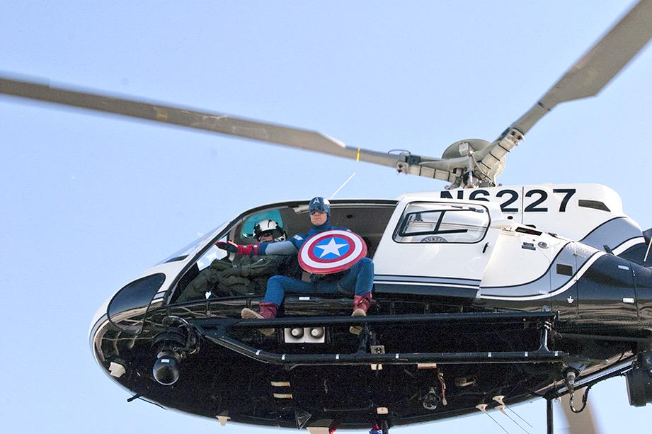 DrStephenPont's tweet photo. Just another day at the office with the @dellchildrens @Austin_Police #Superheroes ! Thanks heroes! @ArtAcevedo http://t.co/xXIWnPqFtu