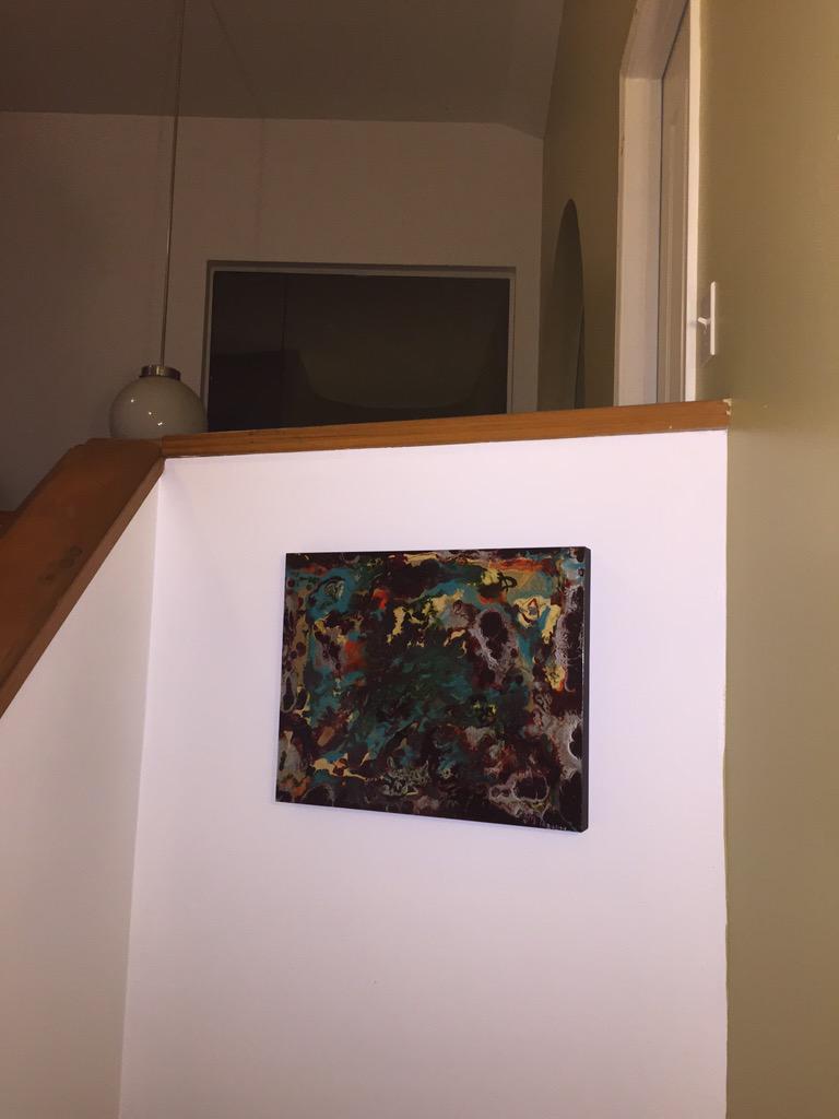 guerillaone's tweet photo. Got some new @skinheadrob art hanging in the crib. @transplantsband #skinheadrob #transplanttheband #FamilyFirst http://t.co/8cXki8ipT6