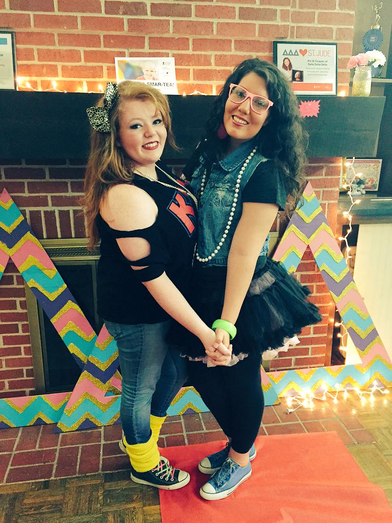 SierraBonn's tweet photo. We can be cute sometimes. #LadiesOfThe80sMixer #GlimpseofGPhiB #PanhellenicLove #TriDeltaIsGreat #Hashtags4Lyfe http://t.co/GhAc3AjOyl