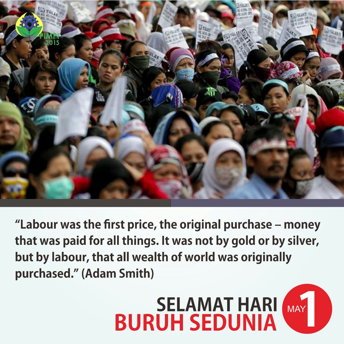 "Because we are not the minority" Selamat Hari Buruh! #PIMPI2015 #Outstanding <a href="/bemkmipb/">BEM KM IPB</a> <a href="/bemfaperta/">BEM FAPERTA IPB</a> @bemFKH_IPB