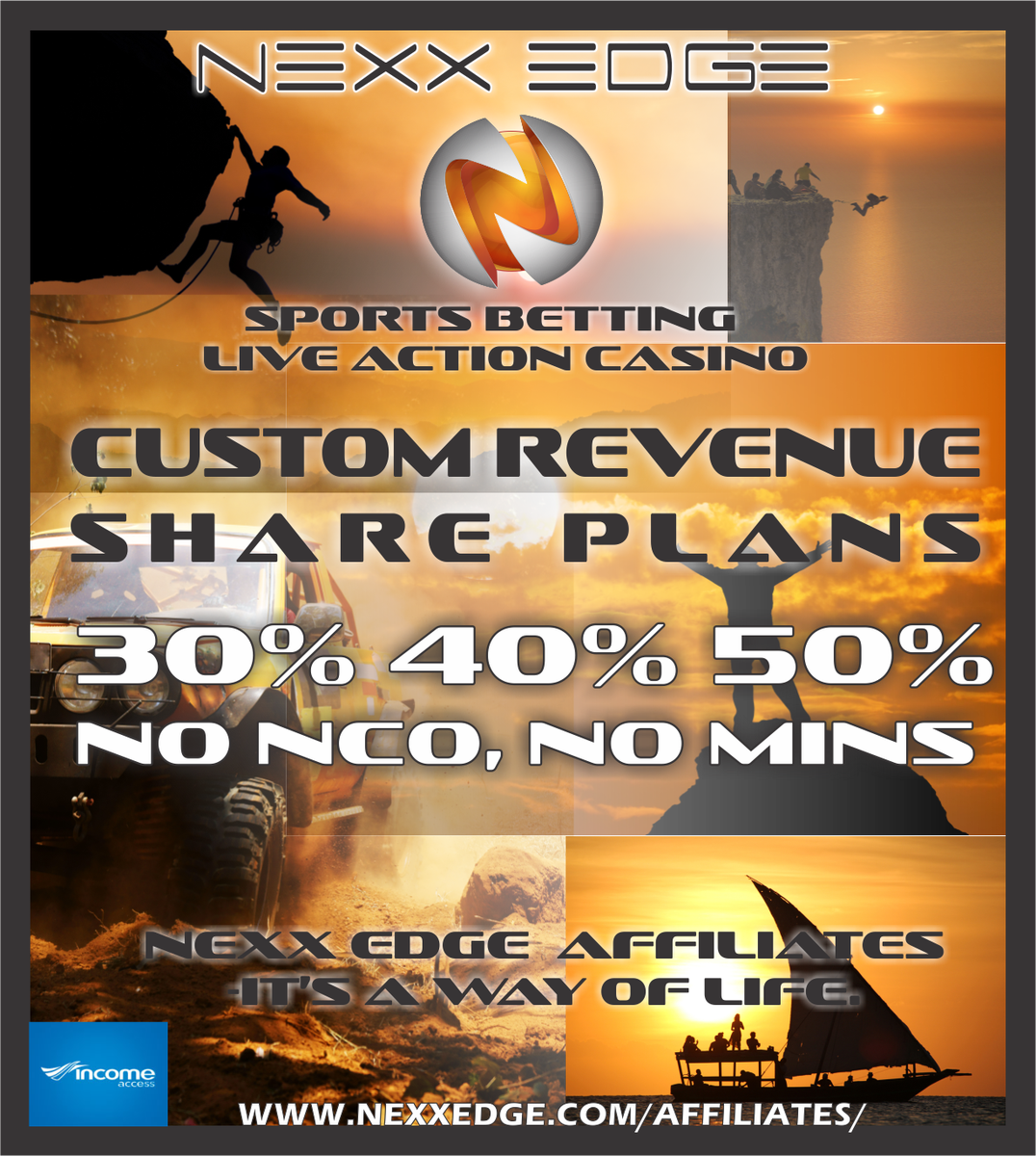 NexxEdge's tweet photo. #affiliatemarketing #casino #casinoaffiliates #revenue #bestcasino #bookmakers @IncomeAccess @CalvinAyre http://t.co/dDwa2Wcl6Y