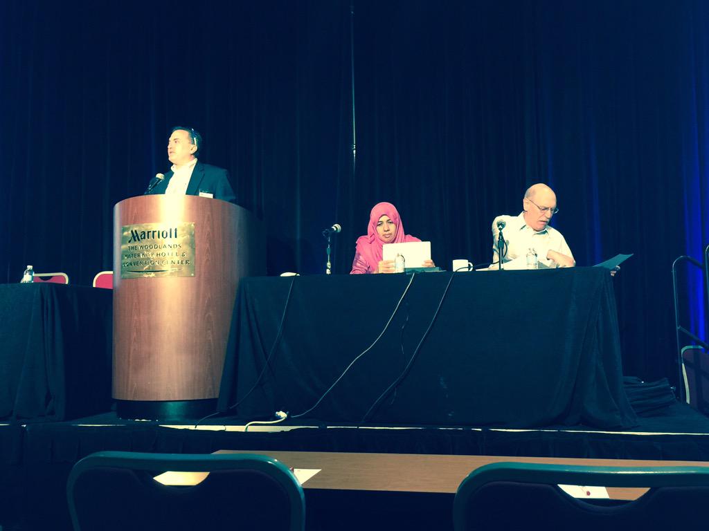 AtikaAlBimani's tweet photo. Happy to Co-chair a Session in SPE ESP Workshop, Houston (22 to 24th Apr'2015). A great event to be in Oil industry. http://t.co/KHuUQtbVEb