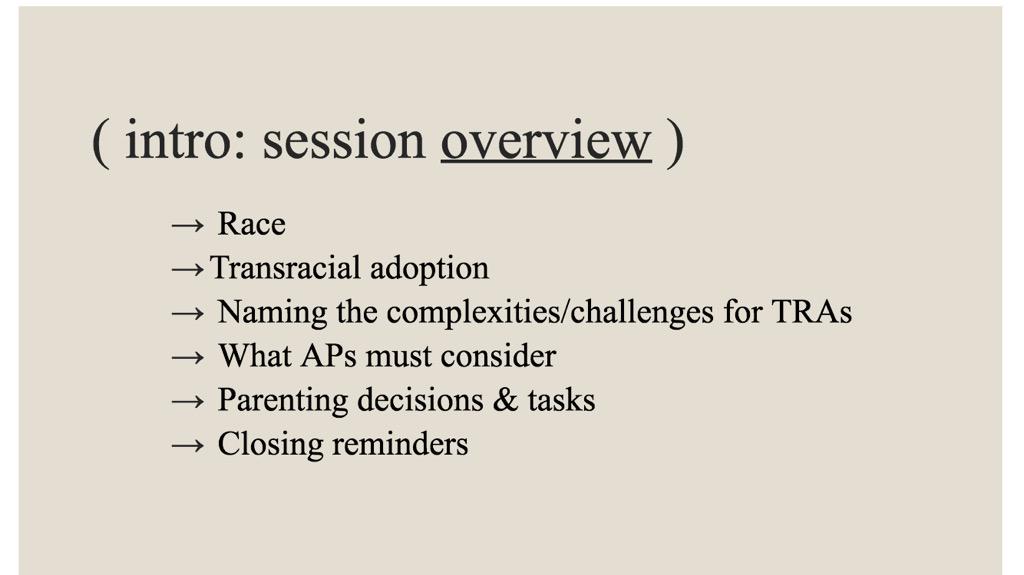 Session 1 of 3 done at #CAFO2015. I'll tackle transracial adoption Friday @ 3:45; join me! And on a panel @ 1:15