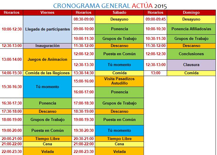 CRE_Juventud's tweet photo. ¡Atención! Cambios y novedades de última hora en el horario de #ACTUA15 Revísalo para no perderte nada http://t.co/I2rnu9J3aB