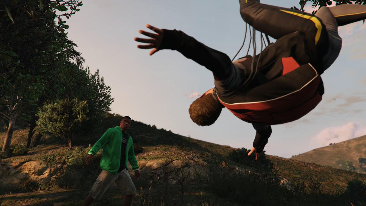 TheSharksVC's tweet image. When Franklin met Dom. #RIPDom  R #PS4share