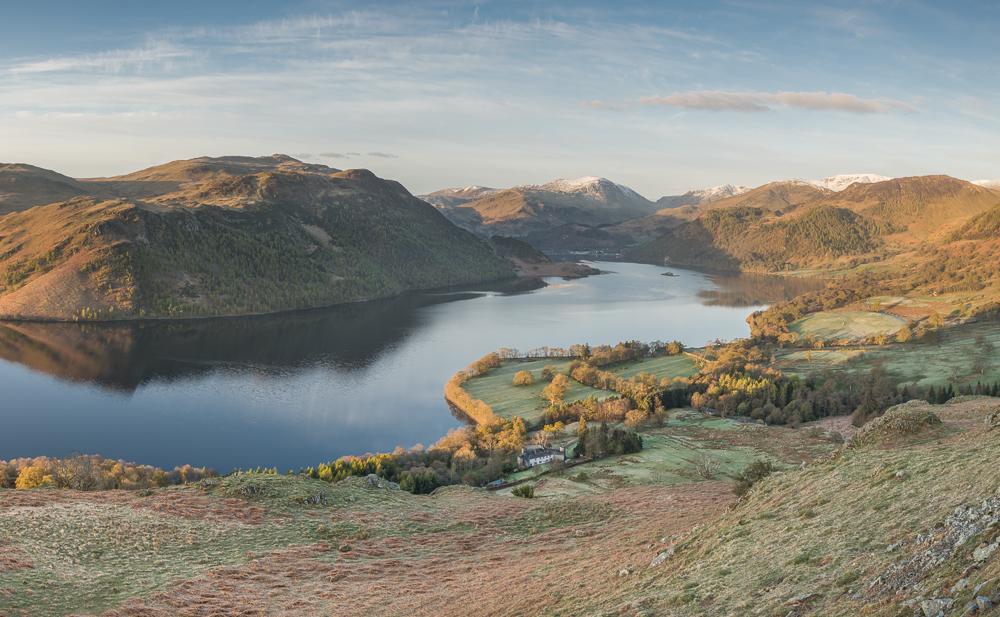stewyphoto's tweet photo. Bowfell to Great Gable from last night, and Ullswater from Gowbarrow this morning. It's quite nice here. http://t.co/b2OKtybYCc