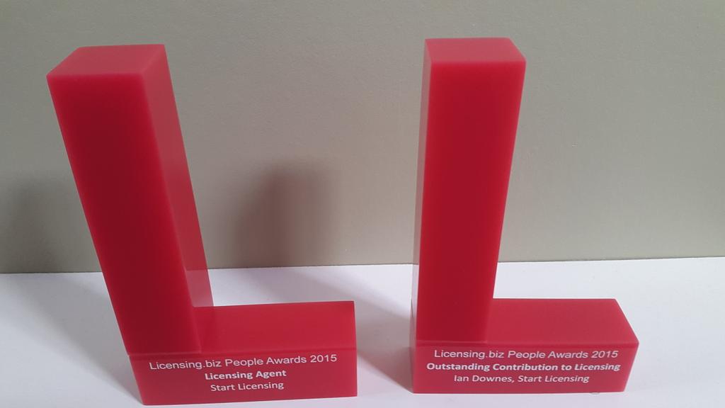 StartLicensing's tweet photo. Thanks to @Licensingbiz @samloveday77 for the inaugural #lbpeople awards. Delighted to win 2 Awards - L of a night ! http://t.co/SQNSMZaI7J