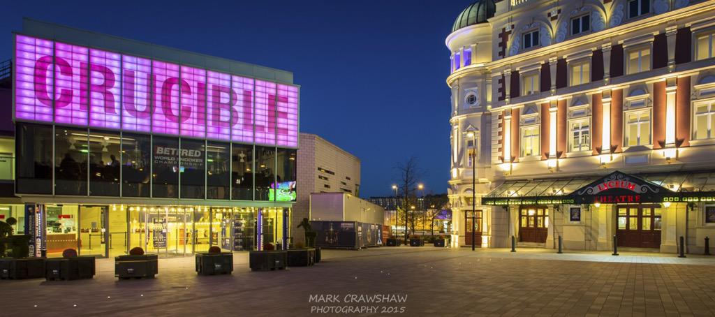 MCPhotography73's tweet photo. Snooker Sheffield @crucibletheatre  @SheffieldLyceum @Sheffieldis @LEEFilters #SnookerWorldChamps #crucible #snooker http://t.co/5y0GCiQcZ7