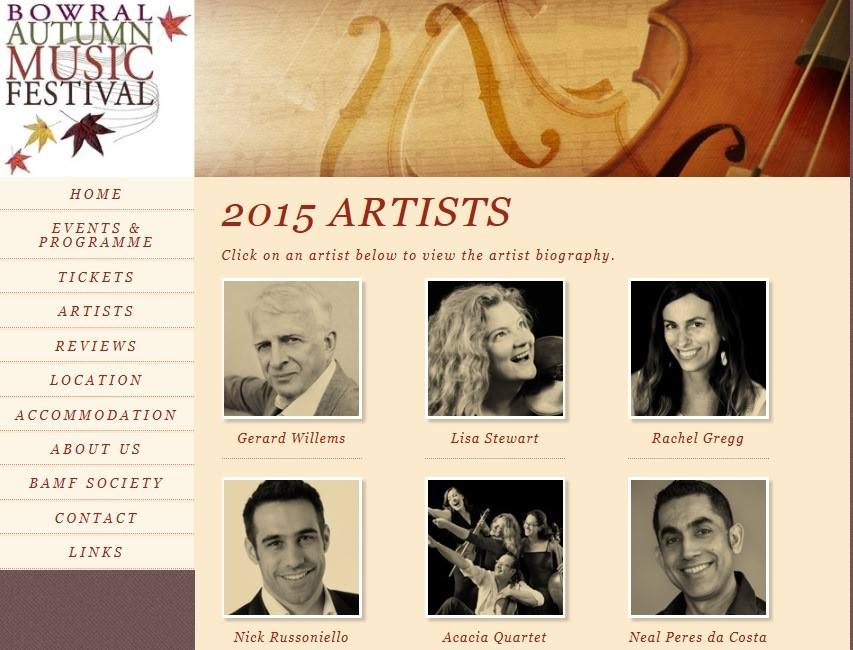 Thanks for coming to the BOWRAL AUTUMN MUSIC FESTIVAL last week. Moreover, thanks for all our artists!