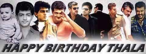 Happy birthday to ULTIMATE STAR AJITH KUMAR ! a man so chivalrous and charming   a humble human being  