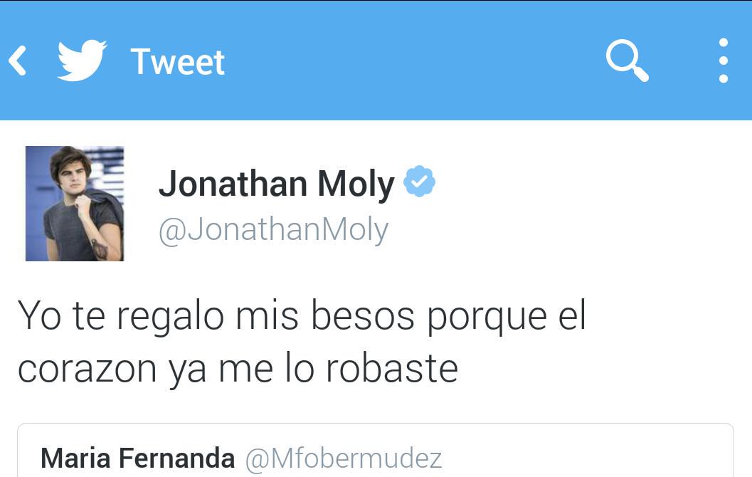 Mfernandaob_'s tweet photo. Mi amor por el es infinito , cuanto daría por abrazarte😍💝💕🙇 @JonathanMoly http://t.co/IskMCFMv37
