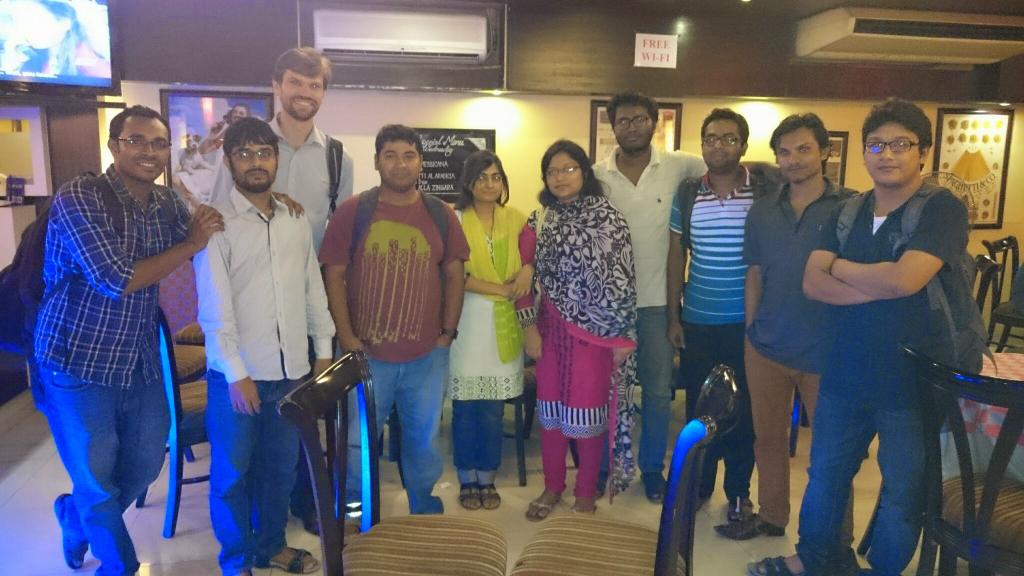 Field Information Solutions team dinner to celebrate our new office &amp; new faces <a href="/rajib_paul/">Rajib Chandra Paul</a> <a href="/sbRishta/">Shabnam Basera</a>