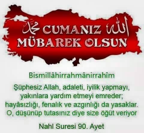 Günaydın Türkiye. Cumamız Mübarek Olsun.