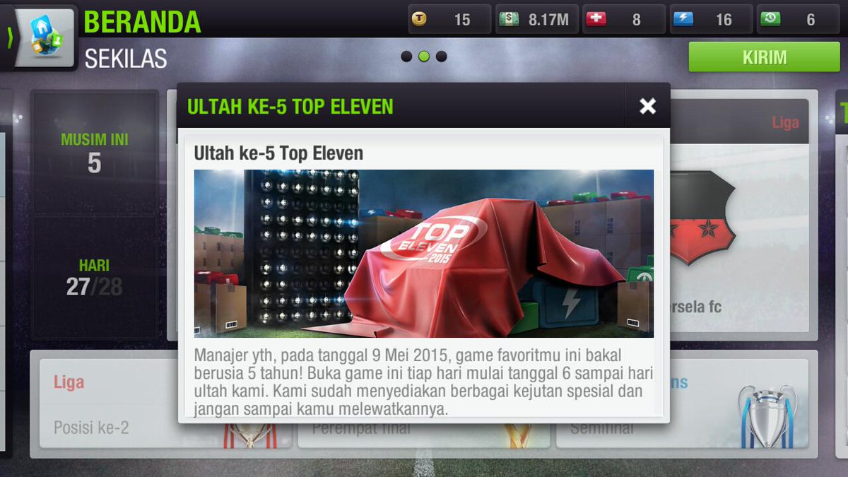 dycdavid1's tweet photo. @topeleven_indo  siap" dapet hadiah :) http://t.co/wVcPAY3HnU
