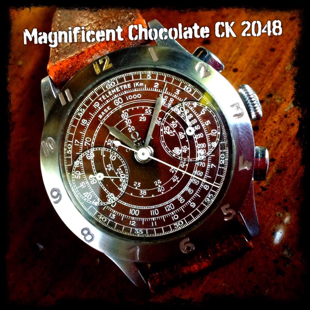 jacksandi's tweet image. Omega officer watch from 1940's with a rare chocolate Dial @aBlogtoWatch #vintageomega #omega #1940 @omegawatches