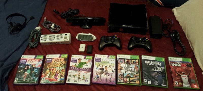 TweetingTheTop's tweet photo. XBOX 360 System BUNDLE w/ 7 Games, 2 Controllers, 250GB Hard drive, $141.5 #Game7 http://t.co/2nzpF5MZQe http://t.co/LKUD0UG28H
