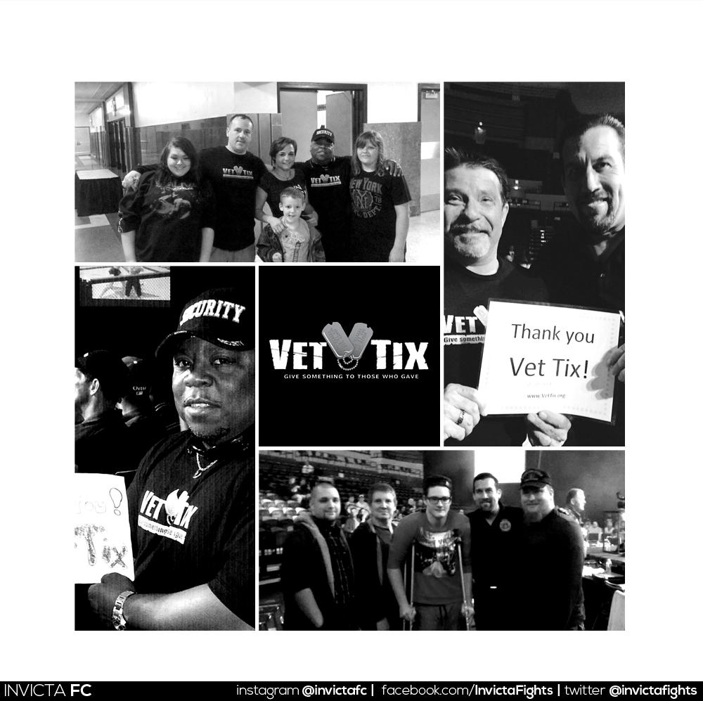 InvictaFights's tweet photo. We're proud to support @VetTix! Read messages from the veterans that attended #InvictaFC12! http://t.co/HbsyfRga3P http://t.co/J5wfRageDR