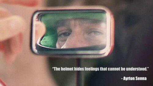 'The helmet hides feelings that cannot be understood.' - Senna #RememberAyrton