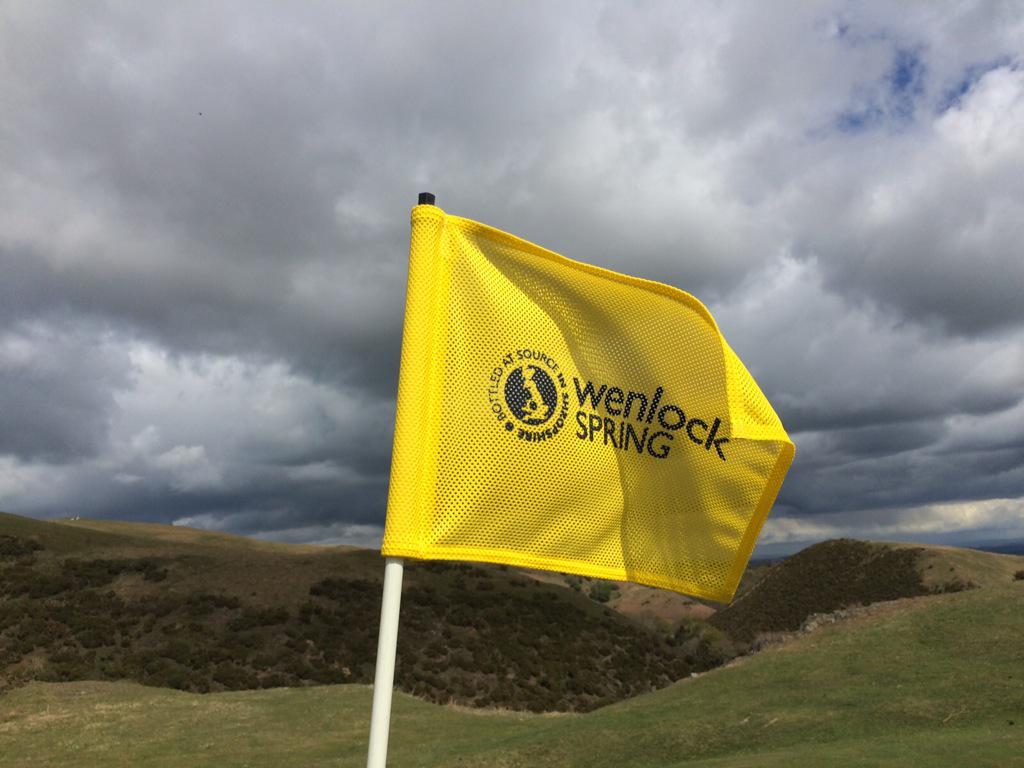 CStrettonGC's tweet photo. We love our new golf flags! Kindly sponsored by one of our Club Partners, @Wenlock_Spring 
#Shropshire #Golf http://t.co/pmQ5PQom6S