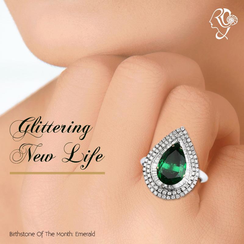 #Emerald, the #birthstone of #May, is a symbol of rebirth and love. #BirthstoneOfTheMonth.