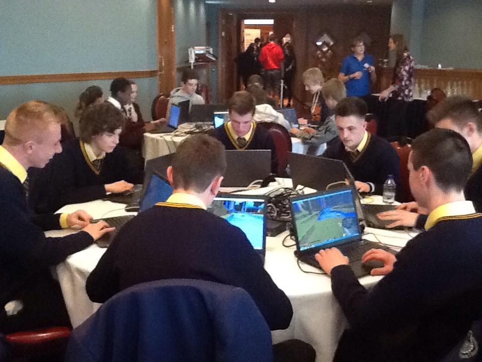 smgstech's tweet photo. @retweetcraft #BelTech15 @smgstech enjoying Minecraft workshop! http://t.co/0LJS8eiXr3