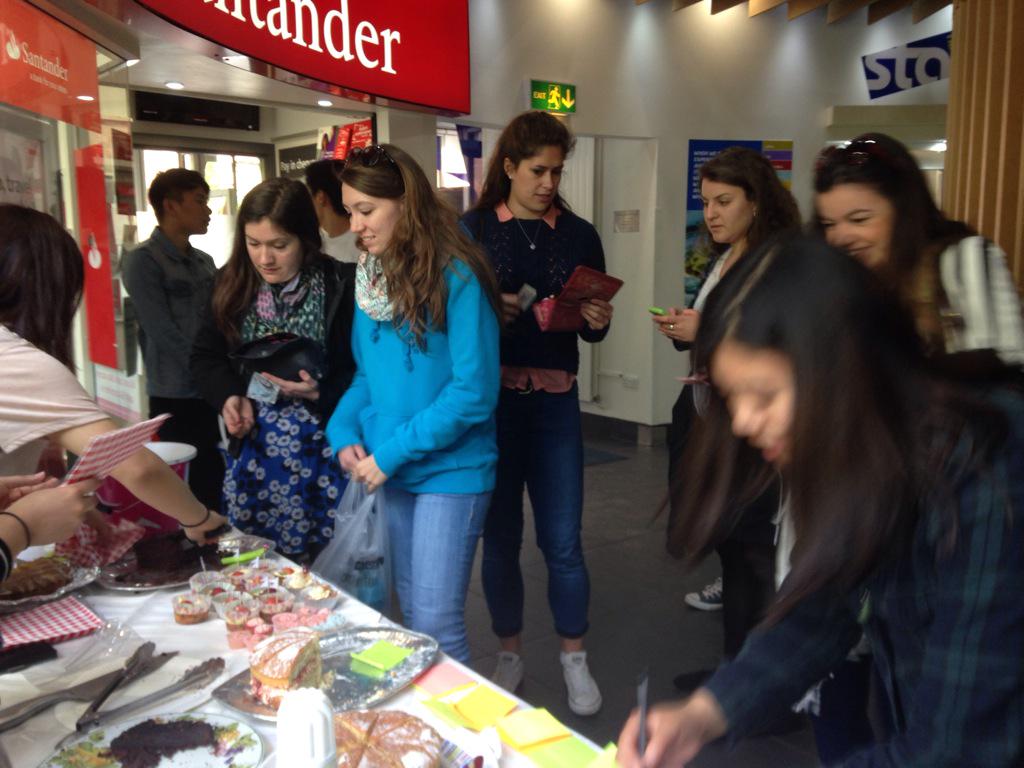 UoBNepSoc's tweet photo. Guys we are here for bake sale till 2 pm. Find us outside Spar! Cakes are running quickly.. http://t.co/YNNxm8B9Ej