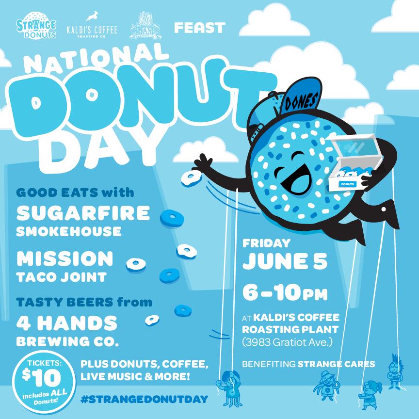 strangedonuts's tweet photo. In-between all the dones #StrangeDonutDay will have @SugarFireSmoke @MissionTacoSTL and more! Tix @ 10AM stay tuned!! http://t.co/jVSKm83P9f