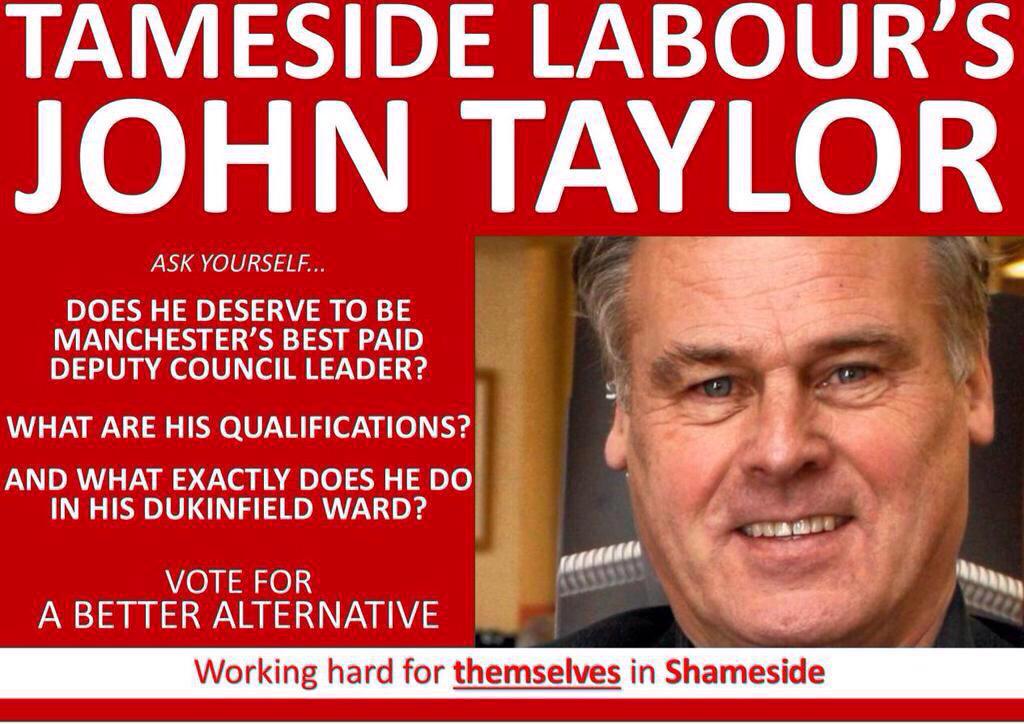 shameside's tweet photo. We can do better than @JohnWagTaylor #TamesideRevolution http://t.co/XJvz2ciuPM