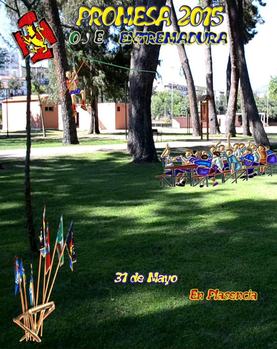 OJE_extremadura's tweet photo. Cartel Promesa 2015 - OJE Extremadura, os esperamos VQS http://t.co/dZN4gmkYAQ
