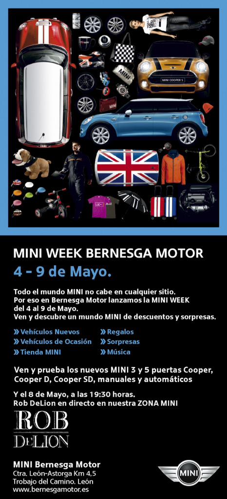Del 4 al 9 de Mayo <a href="/BernesgaBMW/">BernesgaBMW</a> celebra la Mini Week.Técnicos y jugadores disfrutarán de la experiencia.Apúntate!!!