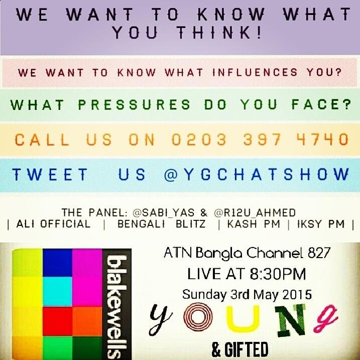 Sabi_Yas's tweet photo. Get involved with the show this Sunday! Tune in! Call in! Tweet in! #YoungAndGifted http://t.co/CX3It1rFPv