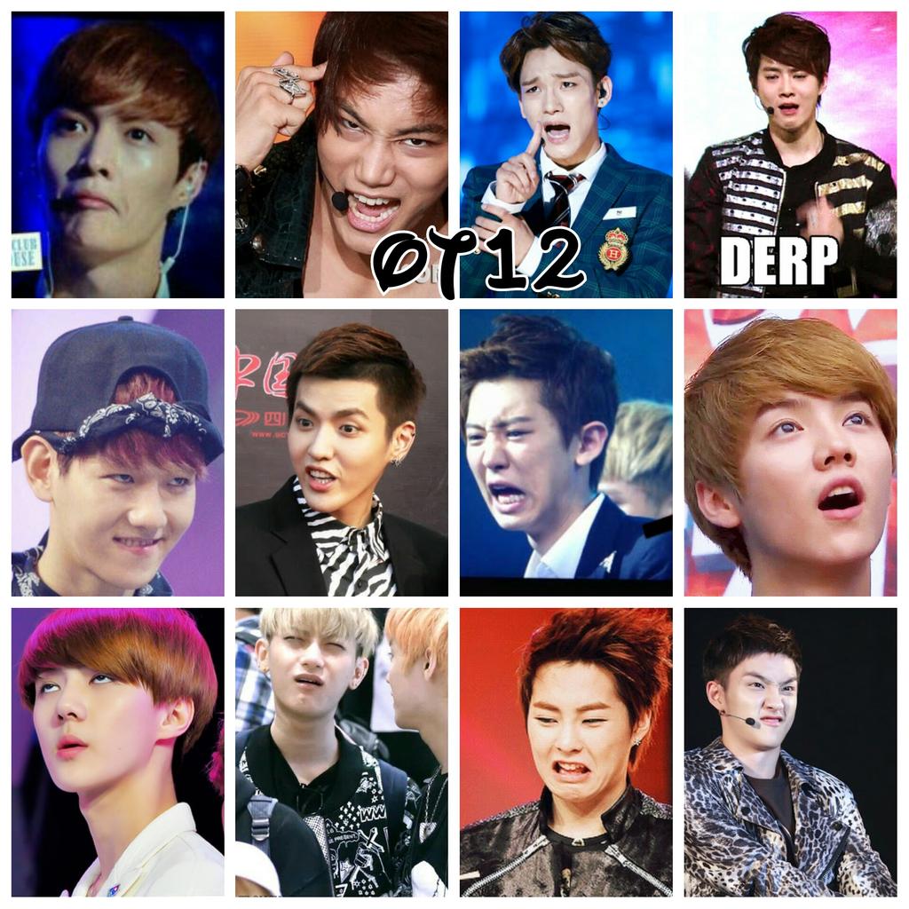 ClashOfExo's tweet photo. Exo OT12 Derp. 😂😭 #ot12exo #WeAreOne #CallMeBaby16thWin 😘💞👏👏👋👋 http://t.co/VvDryfBTht