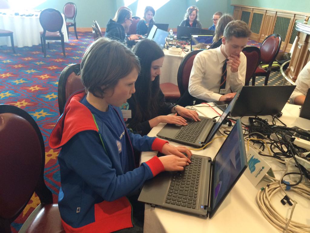 TechAdventureUK's tweet image. #techadventure2015 campers getting stuck into @MinecraftEdu at #BelTech15
