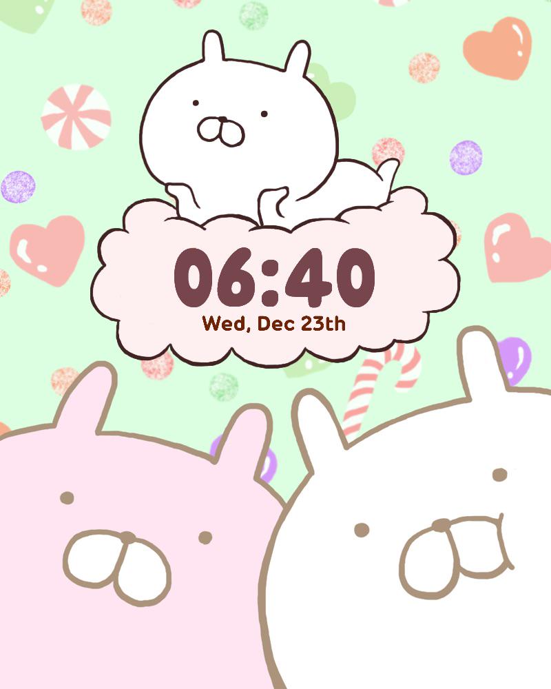 Sakumaru うさまるといっしょ Line Decoでうさまるの時計ウィジェットが発売されました T Co P77kggtrsd Http T Co Vwxoz9ll4r