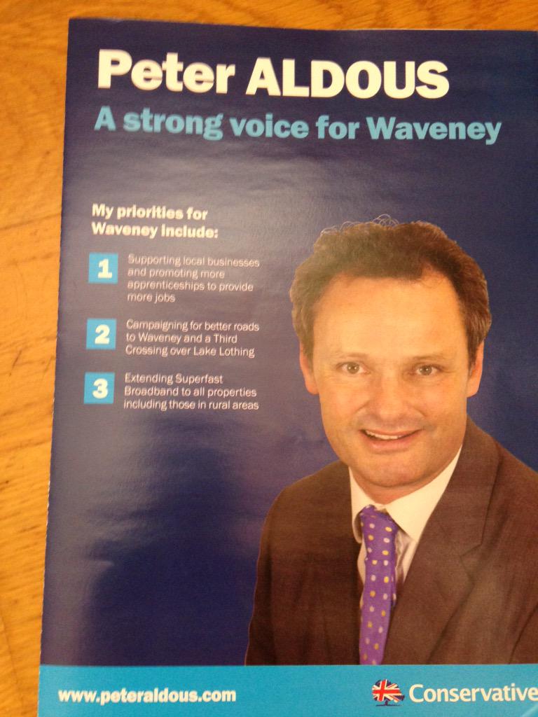 NPJCossey's tweet photo. @peter_aldous And this has just conveniently dropped through my letter box - I think you know where you can shove it. http://t.co/oPpfQ79SJi