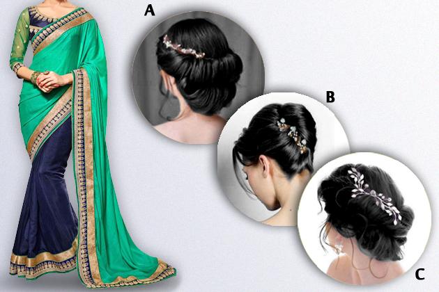 ethnicstation's tweet photo. Which hairstyle would go with this saree ?

#Saree #Hairstyle http://t.co/Dwa0taOKv1