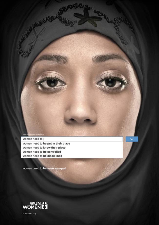 pranesh's tweet photo. Amazing @UN_Women posters on our shameful prejudices - using Google autosuggest  http://t.co/kHfkPbiLp6 h/t @shyamuw http://t.co/FFr0VukUy0