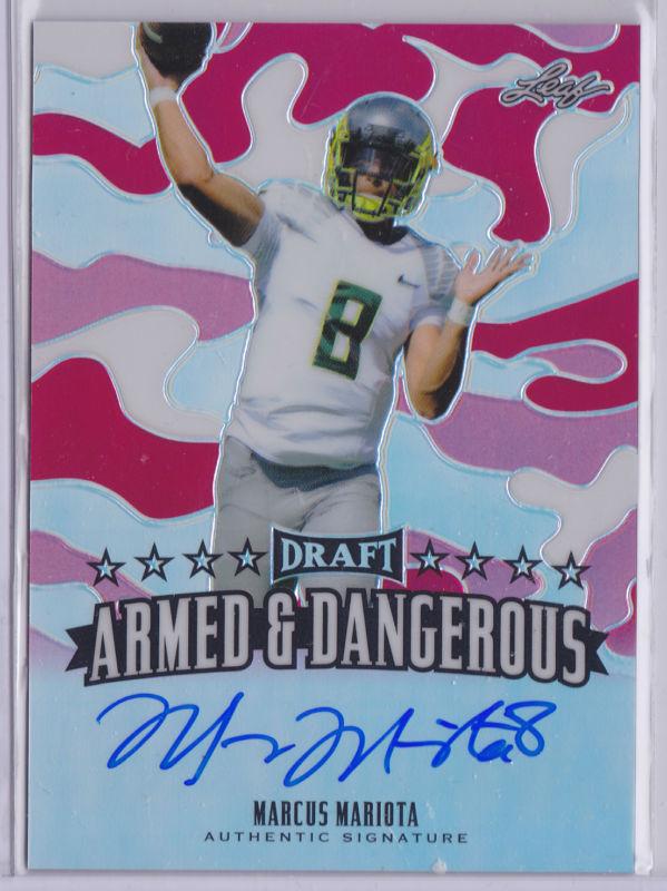 TweetingTheTop's tweet photo. 2015 Leaf Metal Draft MARCUS MARIOTA RC Auto 5/5 Armed &amp; Dangerous $127.5 #Mariota http://t.co/omc6JFQOHU http://t.co/600of1K9cK
