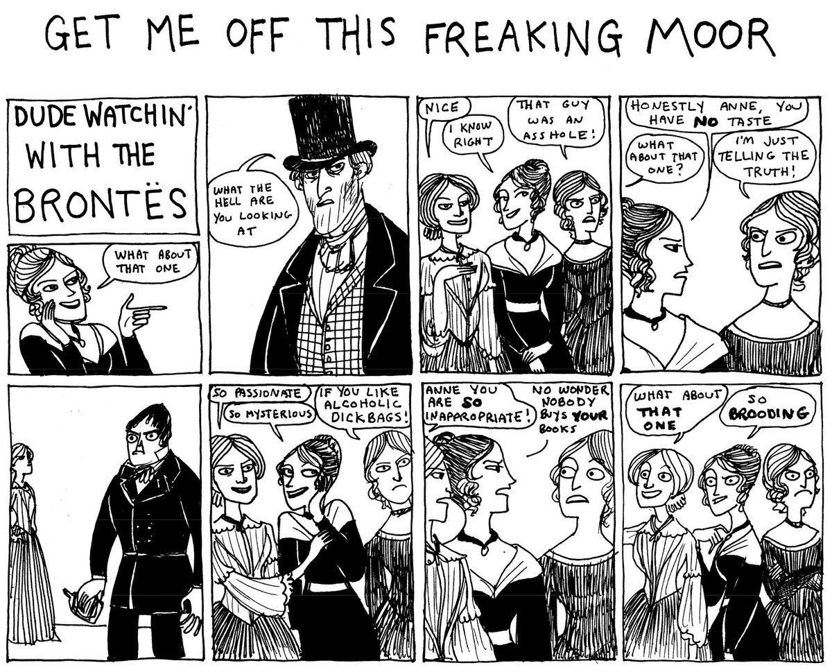 PenguinUKBooks's tweet photo. Frankly, #ComicBookDay calls for one thing. And that is @beatonna's Bröntes: http://t.co/icpVxXIPJB via @parisreview http://t.co/GuimDhyqX7