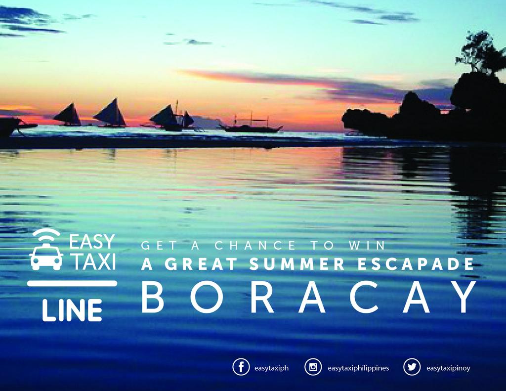 EasyTaxiPinoy's tweet photo. Enjoy a #FREE #Laboracay encore with Easy Taxi! Simply follow us on LINE (https://t.co/27e5kmRbDe) :) http://t.co/TqLefA7fzu