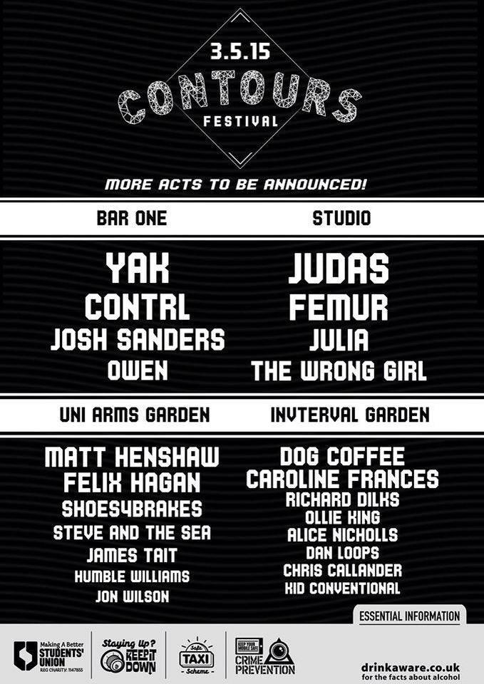 Gigslutz_'s tweet photo. People of Sheffield. Check out @contoursfest and @WeAreJUDAS this weekend 👍 http://t.co/R0aip1FKaL