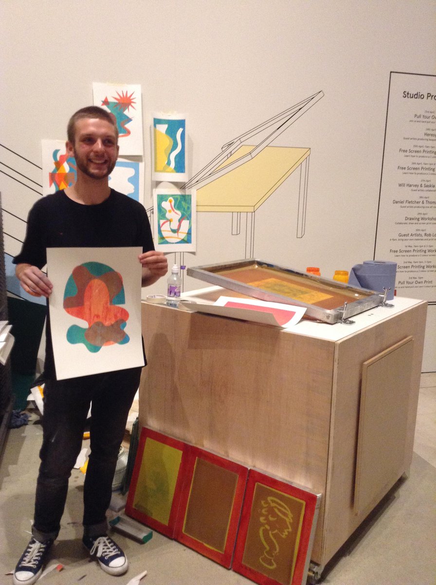 PrintWorkshops's tweet photo. Met ex-Graphics students Joe, Caroline, Alice and Will at Pick-Me-Up, Somerset House, London this week.@ArtBathSpa http://t.co/8I5dN1ll7W