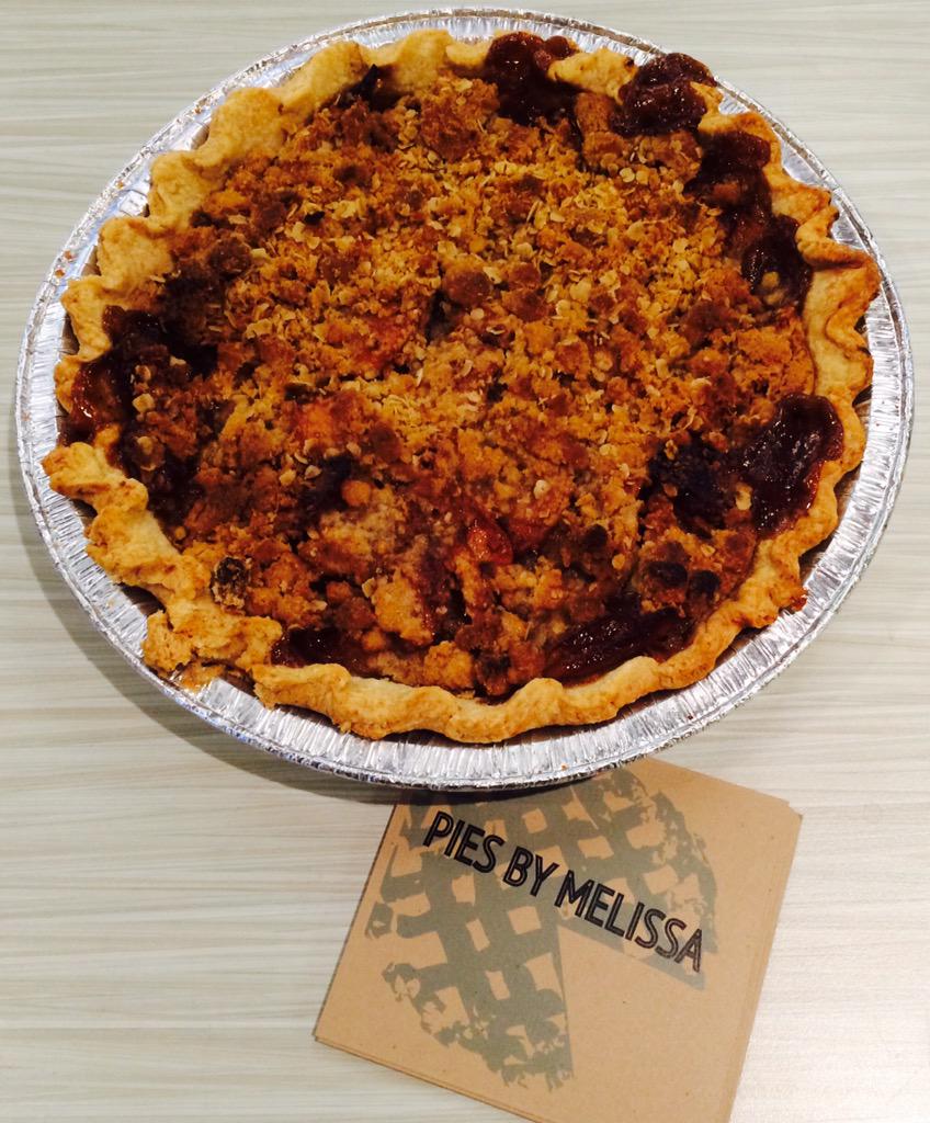 silverbeancafe's tweet photo. First customer of the year was @PiesByMelissa who dropped off this beauty. (She was early) #silverbeanopening http://t.co/jbXqy36jTn