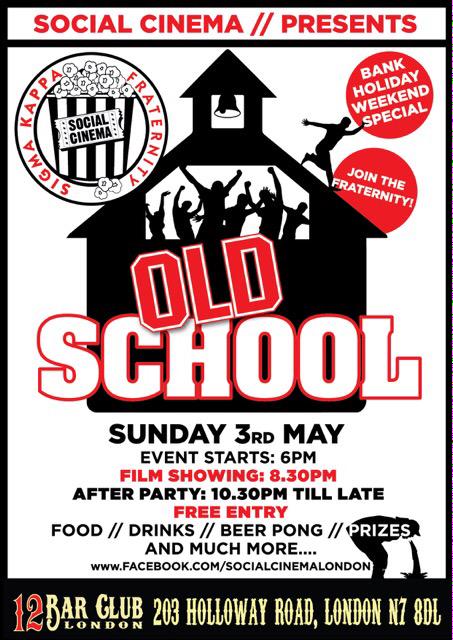 SocialCinema__'s tweet photo. #TGIF Dont miss our frat party on Sunday showing #oldschool @12barclub  #FreeEntry #BankHoliday with @philTskitchen http://t.co/eAoAexu8Ax