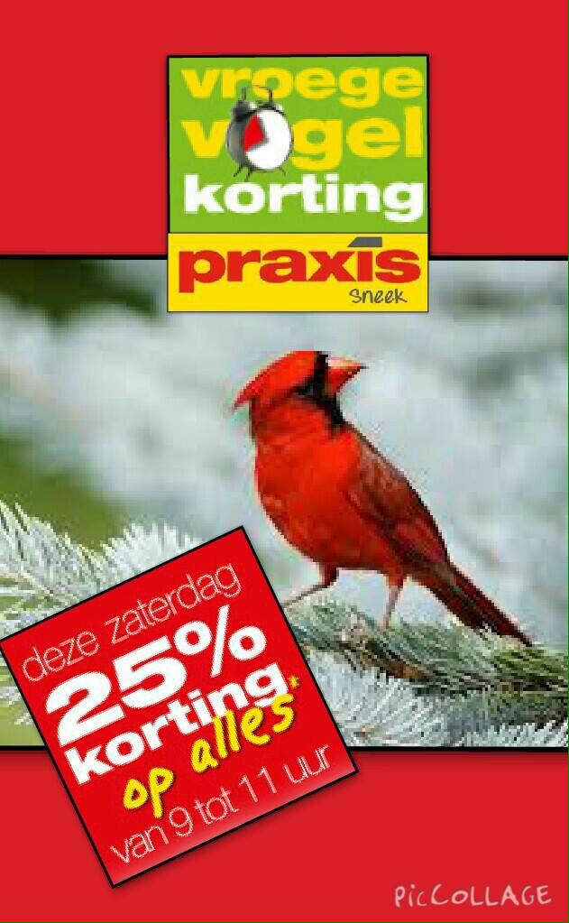 Een goed begin is het halve werk, van de meivakantie morgenochtend! 25% korting op alles* tussen 9:00 - 11:00! Wauw!