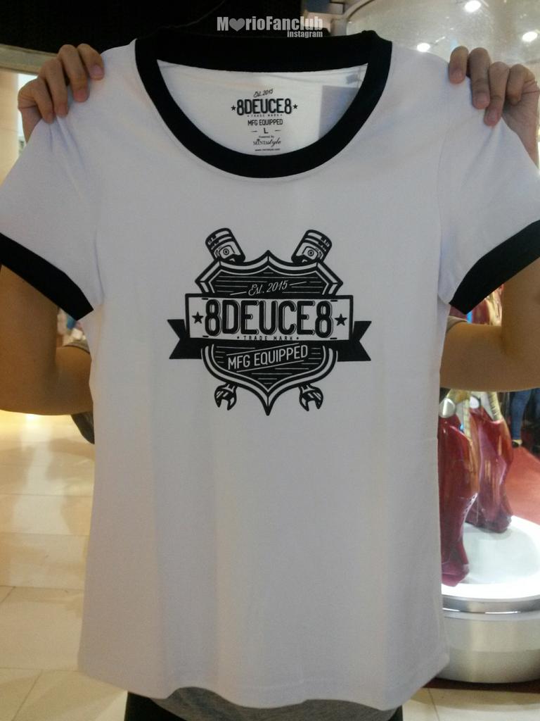 mario_fanclub's tweet photo. สำหรับแฟนๆที่อยากได้เสื้อแบรนด์ #8deuce8 ของโอ้ มาอุดหนุนกันได้ที่ The Gate ชั้น 7 CTW นะคะ #มาริโอ้ #MarioMaurer http://t.co/sofJk2qYX2