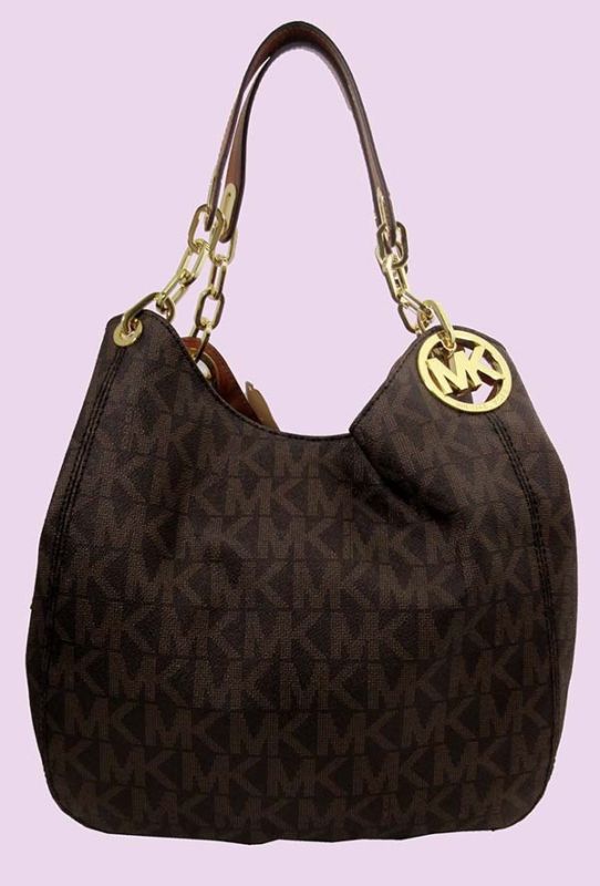 TweetingTheTop's tweet photo. MICHAEL KORS FULTON MK Logo Leather LG Shoulder Tote Bag Msrp $398 $195.5 #Browns http://t.co/z5znVH7eI4 http://t.co/DsRrqs7ulL