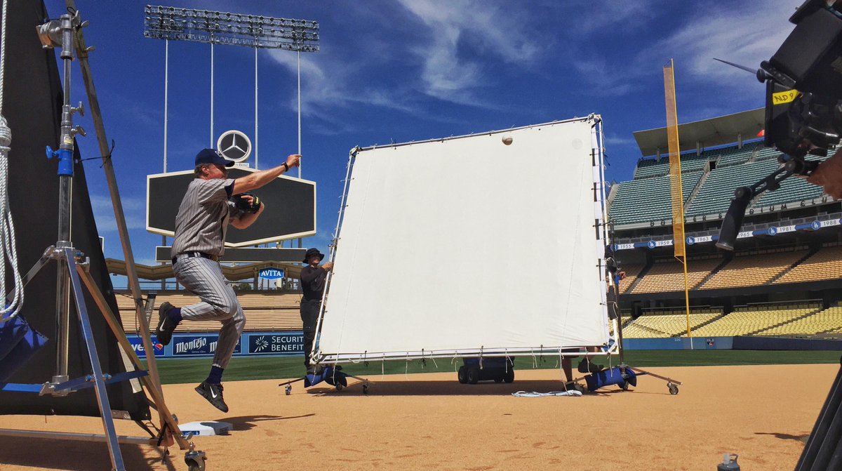 Dodgers's tweet image. Yesterday, former Dodger Will Ferrell (atmlb.com/1I3h5km) stopped by the Ravine to show us how good he looks.